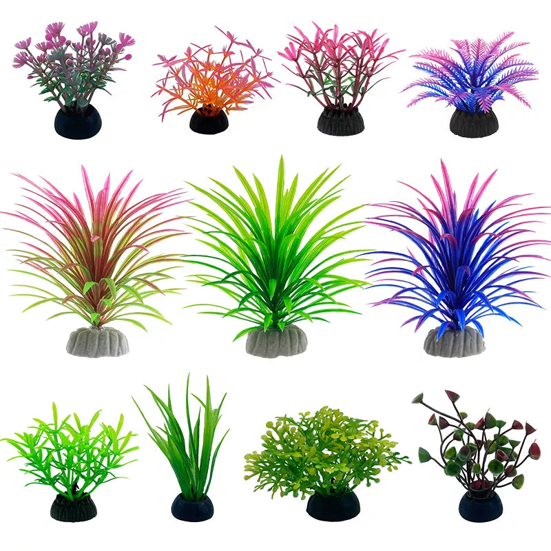 Eco-Friendly PVC Aquarium Plant Decorations