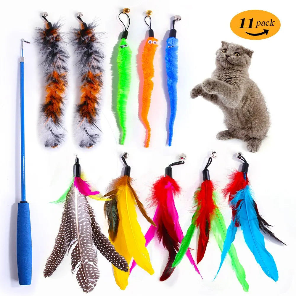 Feather Frenzy Cat Toy Kit